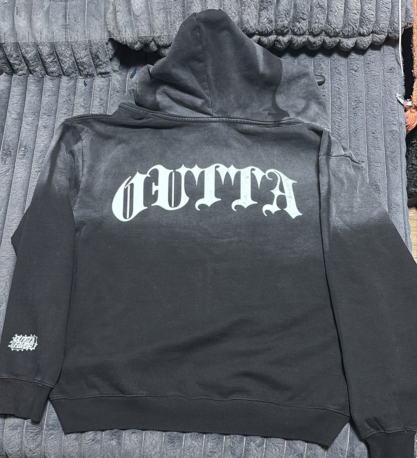 Outta Favors Midnight Black Sun Washed Sweatsuit (Set)