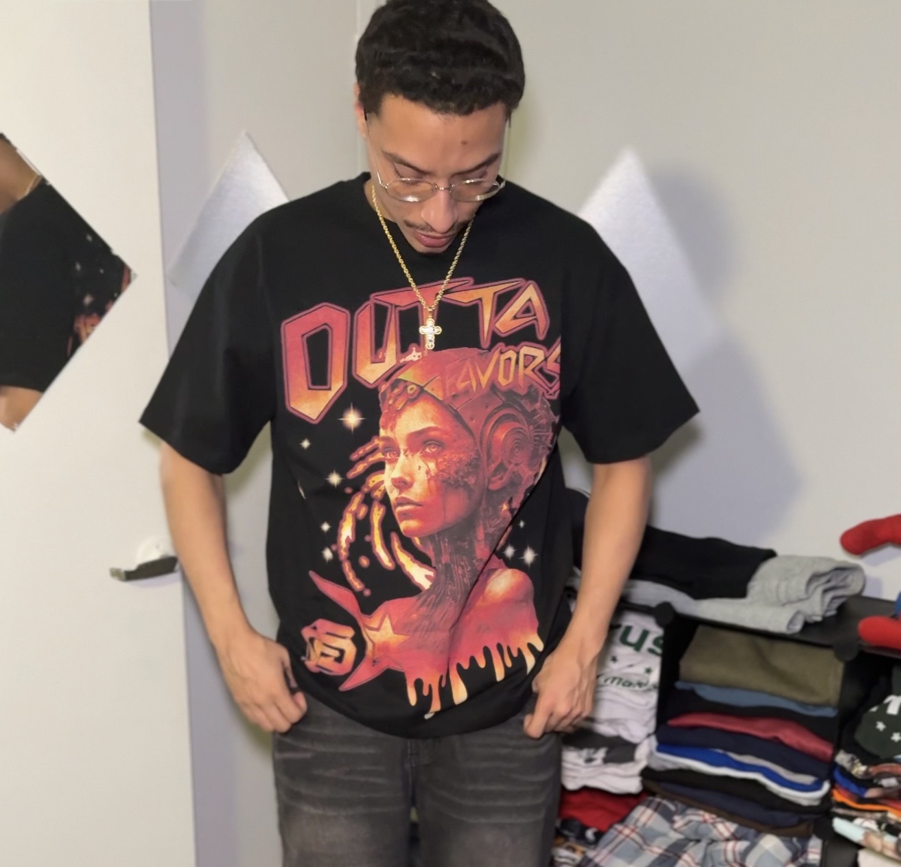 FUTURE "SCARLET HOLO" TEE