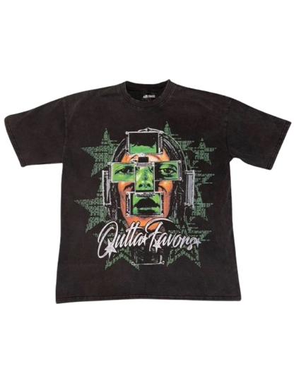 Outta Favors "Green Coded" Wash Tee