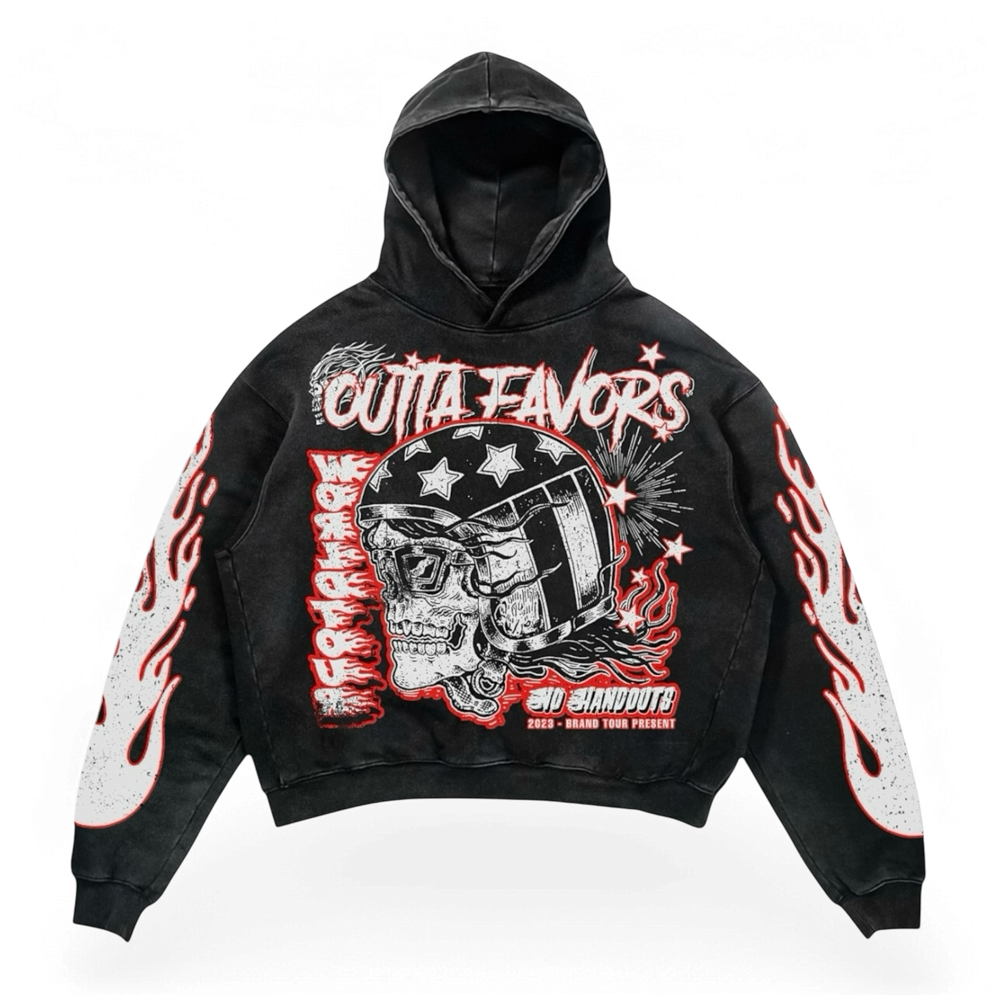 Fire Red OG Vintage Washed Pullover Hoodie