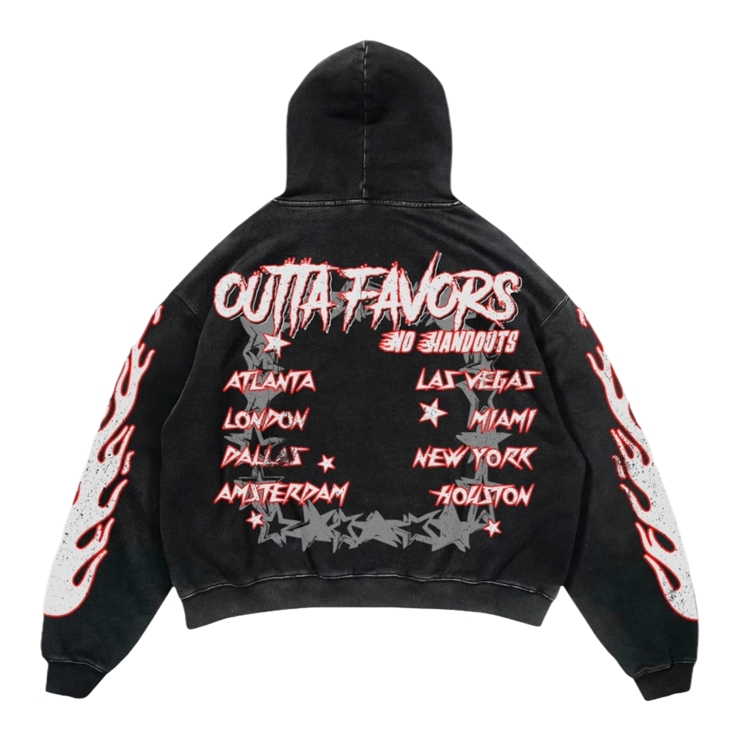 Fire Red OG Vintage Washed Pullover Hoodie