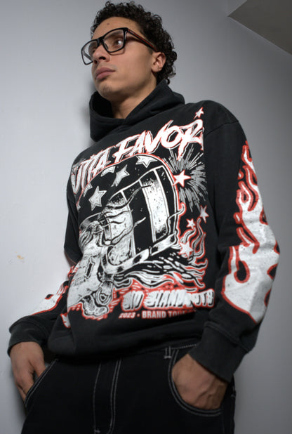 Fire Red OG Vintage Washed Pullover Hoodie