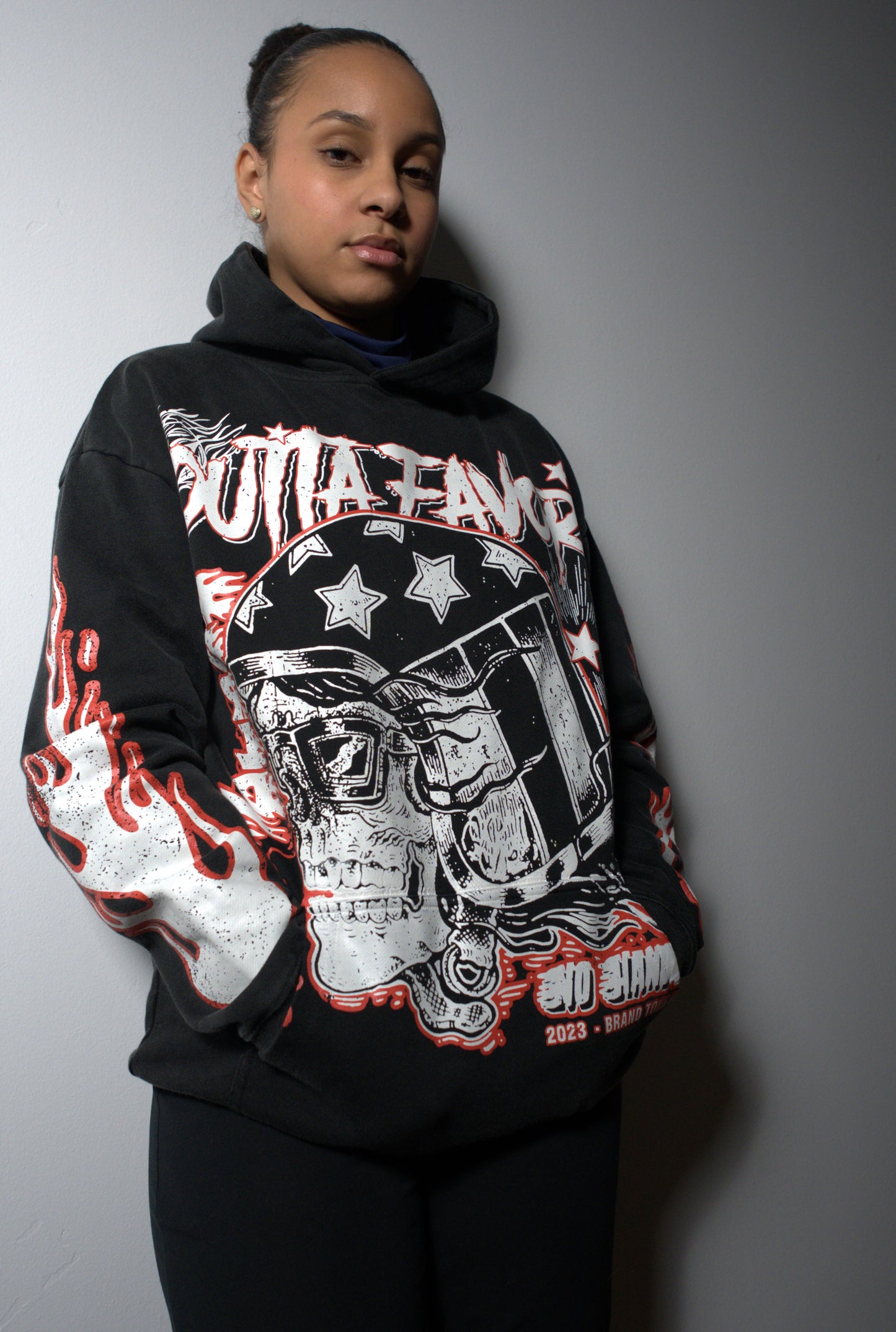 Fire Red OG Vintage Washed Pullover Hoodie