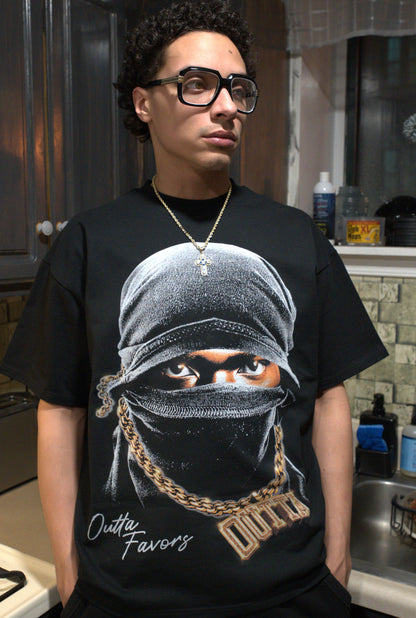 Gold "Outta" Chain Tee