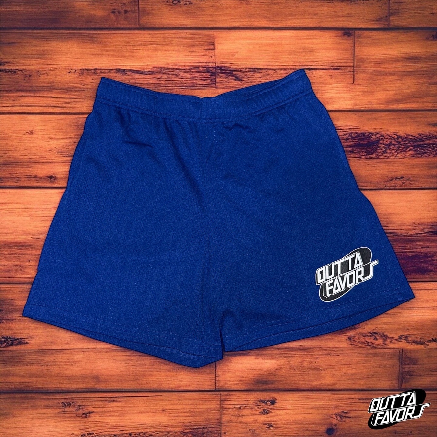 Outta Favors Royal Blue Mesh Shorts
