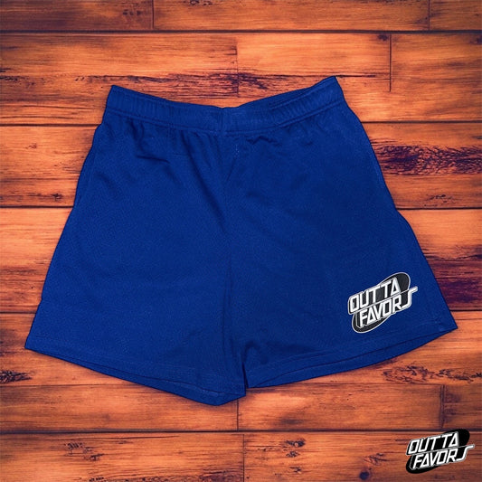 Outta Favors Royal Blue Mesh Shorts