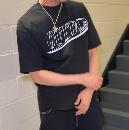 BLACK NMH TEE