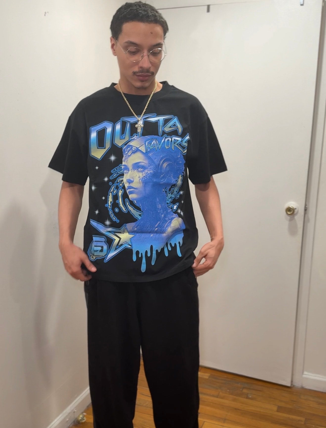 FUTURE "BLUE HOLO" TEE