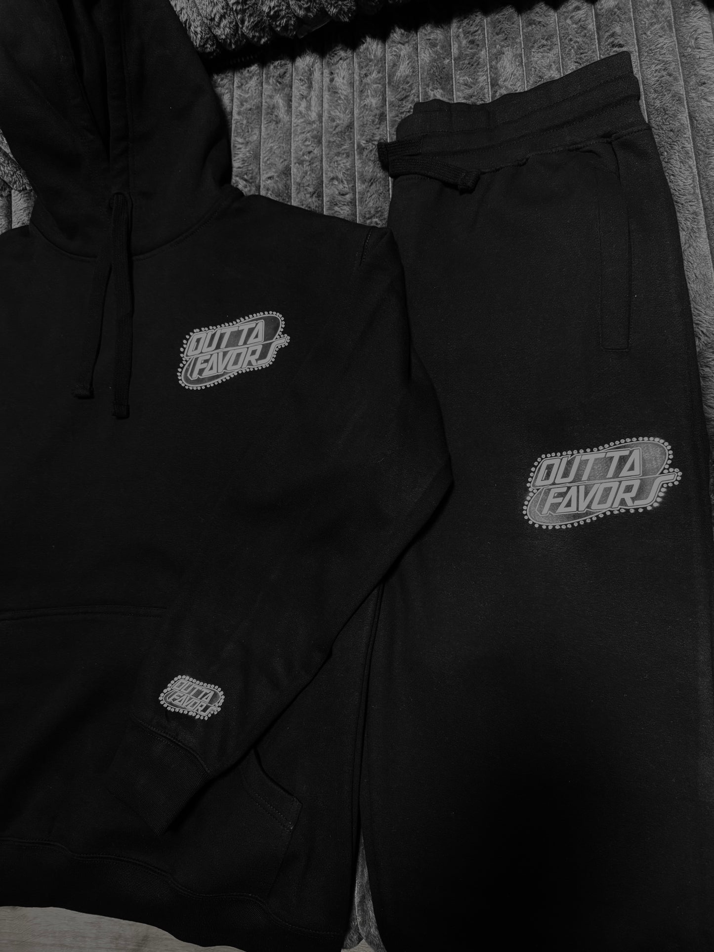 Outta Favors Black Sweatsuit (Set)