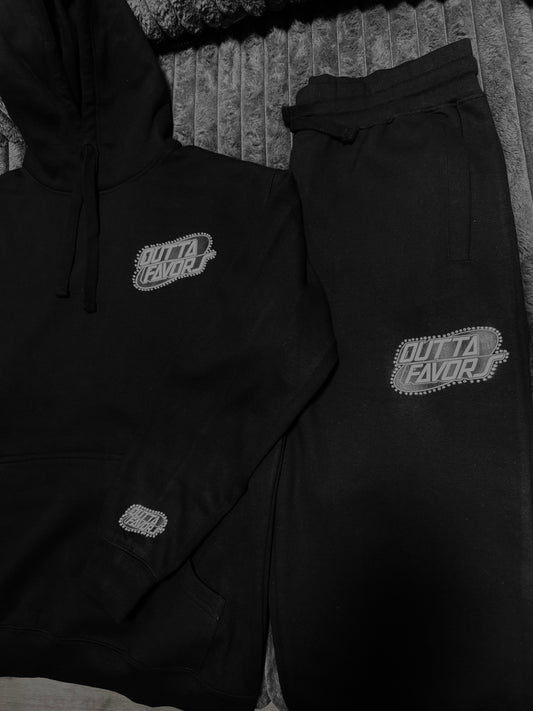 Outta Favors Black Sweatsuit (Set)