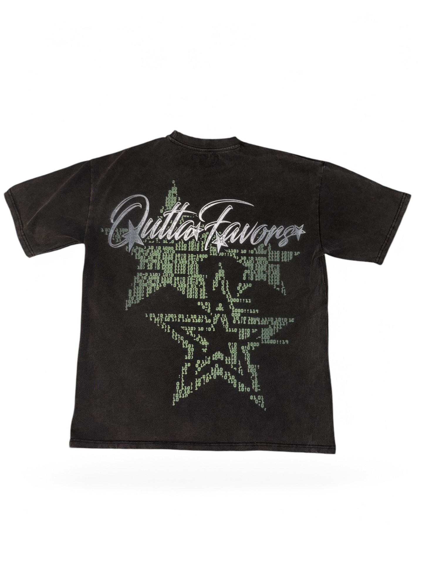 Outta Favors "Green Coded" Wash Tee